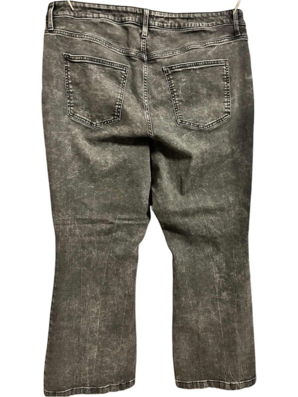 Ava & Viv Washed Black Flare Jeans - Picture 2 of 4
